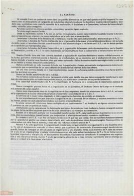 Estudio sobre el  PTE  ante la situación actual.