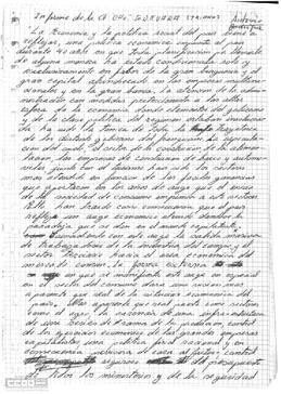 Informe por Antonio Rodríguez, de la célula Che Guevara de Triana.