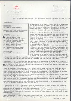 1977 (11 de octubre) – Acta del Jurado