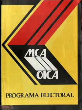 “Programa electoral: [tu voto para la izquierda que lucha contra la derecha]”