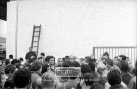 Concentración de los trabajadores en la fábrica Construcciones Metálicas Fernández Palacios – 31