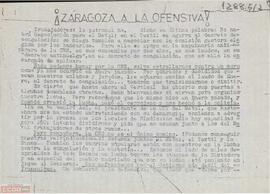 “¡Zaragoza a la ofensiva!” Llamamiento del Comité Local de [Zaragoza] de la Liga Comunista a la participación en la concentración del día 24