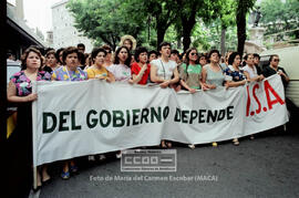 Manifestación de la mujeres de los trabajadores de ISA  – 01