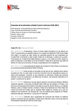 Entrevista a Rafael García Contreras