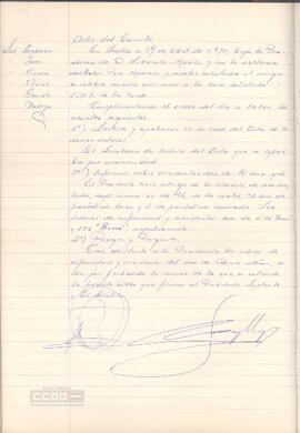 1970 (29 de abril) – Acta del Comité de Seguridad e Higiene