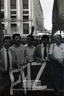 Manifestación en Sevilla del PCA contra la entrada de España en la OTAN