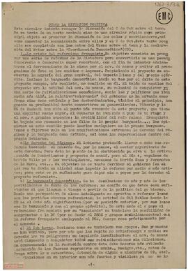 Circular del Comité de Catalunya de la [LCR] sobre la situación política
