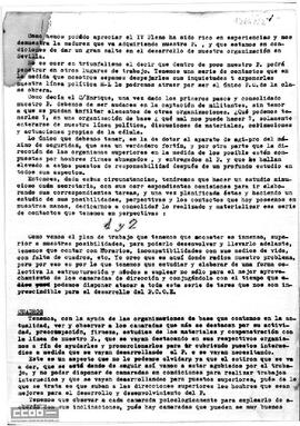 Informe de la Comisión de Organización sobre el plan de trabajo.