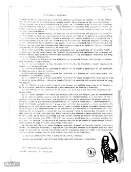 Comunicado del Comité Regional de Andalucía de la LCR referente a la manifestación del día  4 por la autonomía