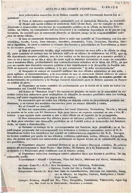 Acta del Comité Provincial de Sevilla