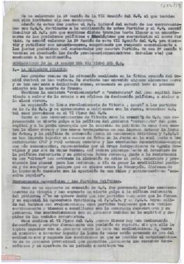 Informe del Buró Político del Comité Central del PTE sobre las resoluciones adoptadas en el VII Pleno del Comité Central