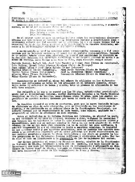 Comunicado sobre el desarrollo de la Asamblea General.