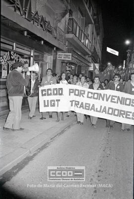 Manifestación de CC.OO. de Comercio Sevilla, en defensa de su convenio