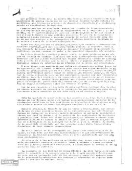 Informe sobre la situación política, social y económica.