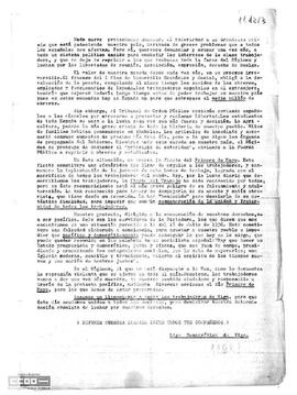 Llamamiento de la Liga Democrática de Vigo a todos los trabajadores para participar en la jornada del 1º de mayo.