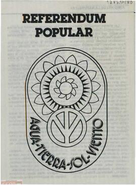 “Referéndum popular. Agua-tierra-sol-viento”. Comité Ejecutivo Confederal de la Joven Guardia Roja de España