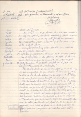 1964 (14 de octubre) – Acta del Jurado (sesión extraordinaria)
