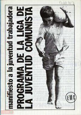 “Manifiesto a la juventud trabajadora. Programa de la Liga de la Juventud Comunista”