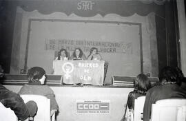 Acto de la Organización por la Liberación de la Mujer por el 8 de marzo en el Teatro San Fernando de Sevilla