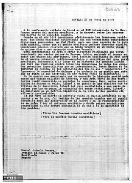 Texto pronunciado por Manuel Acisclo Romero en la radio-conferencia dedicada al 30 aniversario de la  2ª Guerra Mundial.