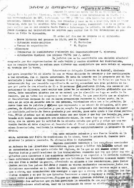 Informe de los representantes del Campo de Gibraltar sobre el desarrollo de la asamblea de Barcelona.