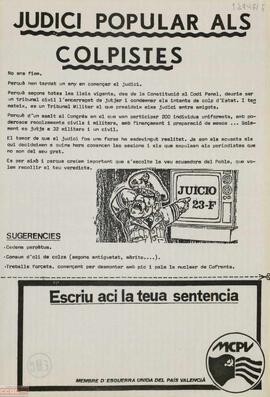“Judici popular als colpistes”
