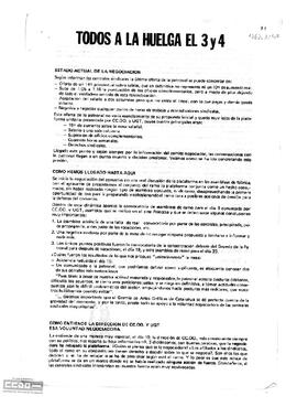 “Todos a la huelga el 3 y 4”. Propuestas del Comité de Artes Gráficas de la LCR