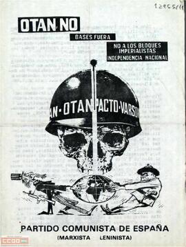 “OTAN no. Bases fuera. No a los bloques imperialistas. Independencia nacional”. Llamamiento del Comité de Catalunya del Partido Comunista de España (marxista-leninista)