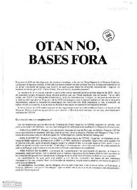“OTAN no, bases fora”. Comité Executiu Nacional de Catalunya de la LCR