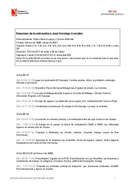 Entrevista a José Hormigo González