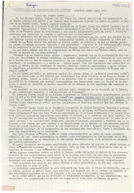Carta de Santiago Medina al Comité Central de la [OCE (BR)] acerca del frente común
