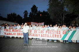 Manifestación de empresa HYTASA, CASA y Astilleros por los puestos de trabajo – 01