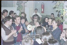 Fiesta de homenaje, organizada por las trabajadoras de Galerías Preciados, a los sevillanos encartados en el proceso 1001 – 13