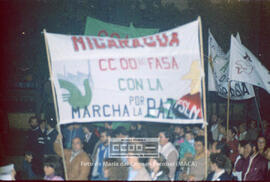 Manifestación en defensa de Nicaragua celebrada en noviembre de 1984 – 30