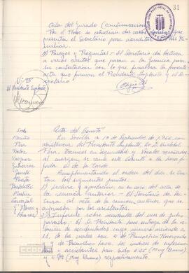1966 (13 de septiembre) – Acta del Comité de Seguridad e Higiene