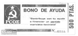 Bono de ayuda de 500 ptas.