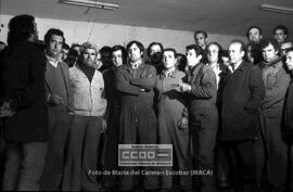 Concentración de los trabajadores en la fábrica Construcciones Metálicas Fernández Palacios – 15