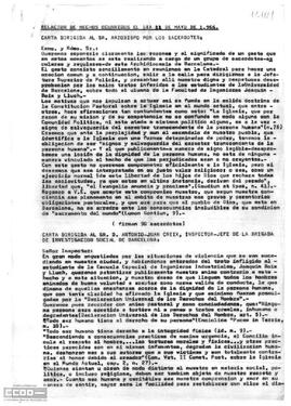 Relación de hechos ocurridos el día 11 de mayo de 1966.