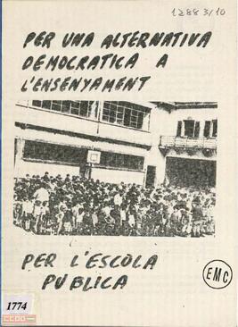 “Per una alternativa democràtica a l’ensenyament. Per l’escola pública”. Declaración del Comitè d’Ensenyants de la Lliga Comunista
