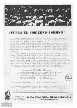 “¡Fuera el gobierno asesino!”. Llamamiento del Secretariat Nacional de Catalunya de la LCR a la jornada de lucha en solidaridad con Euskadi