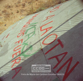 Acto de CCOO contra la OTAN en Lora del Río y murales contra la OTAN –  02