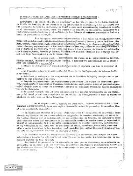 Circular sobre el desarrollo de la reunión.