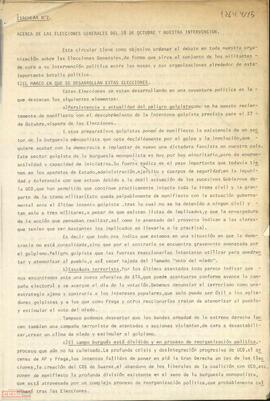 Circular nº 2 de la [OCE (BR)] acerca de las elecciones generales del 28 de octubre