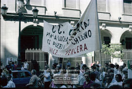 Manifestación de apoyo al pueblo chileno