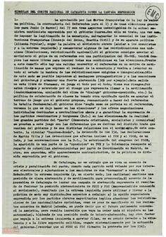 Circular del Comité Nacional de Catalunya de la [LCR] sobre la campaña del referéndum