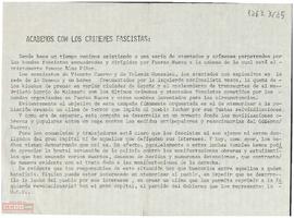 “Acabemos con los crímenes fascistas”. Comunicado de la OCE (BR) en el que apoya la jornada de lucha convocada por la Coordinadora Estatal de Estudiantes