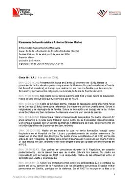 Entrevista a Antonio Brioso Muñoz