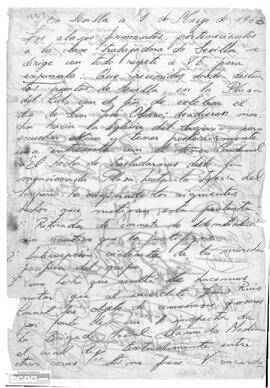 Carta de los trabajadores al Gobernador Civil en la que solicitan una entrevista para aclarar los incidentes ocurridos en la celebración del día de San José Obrero