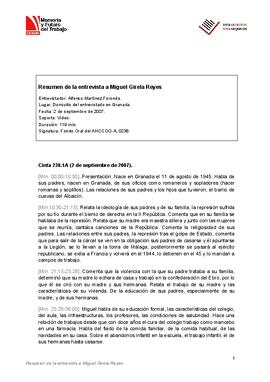 Entrevista a Miguel Girela Reyes