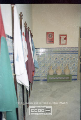 Ponencia de Nicolás Sartorius en la escuela de formación sidical, en la sede de Morería y fotos de la sede